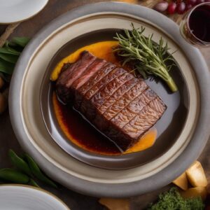 Solomillo a la Brasa con Reducción de Vino